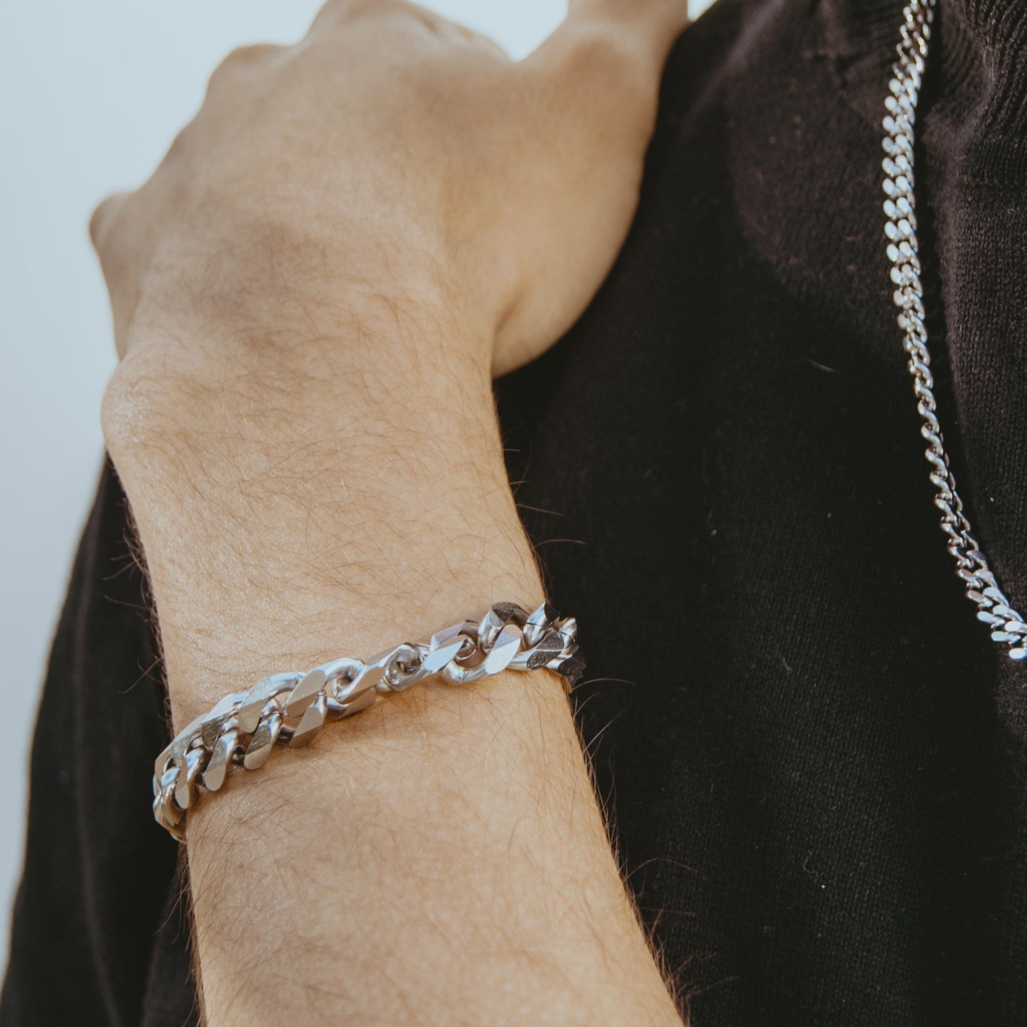 Stainless Steel Chunky Cuban Bracelet