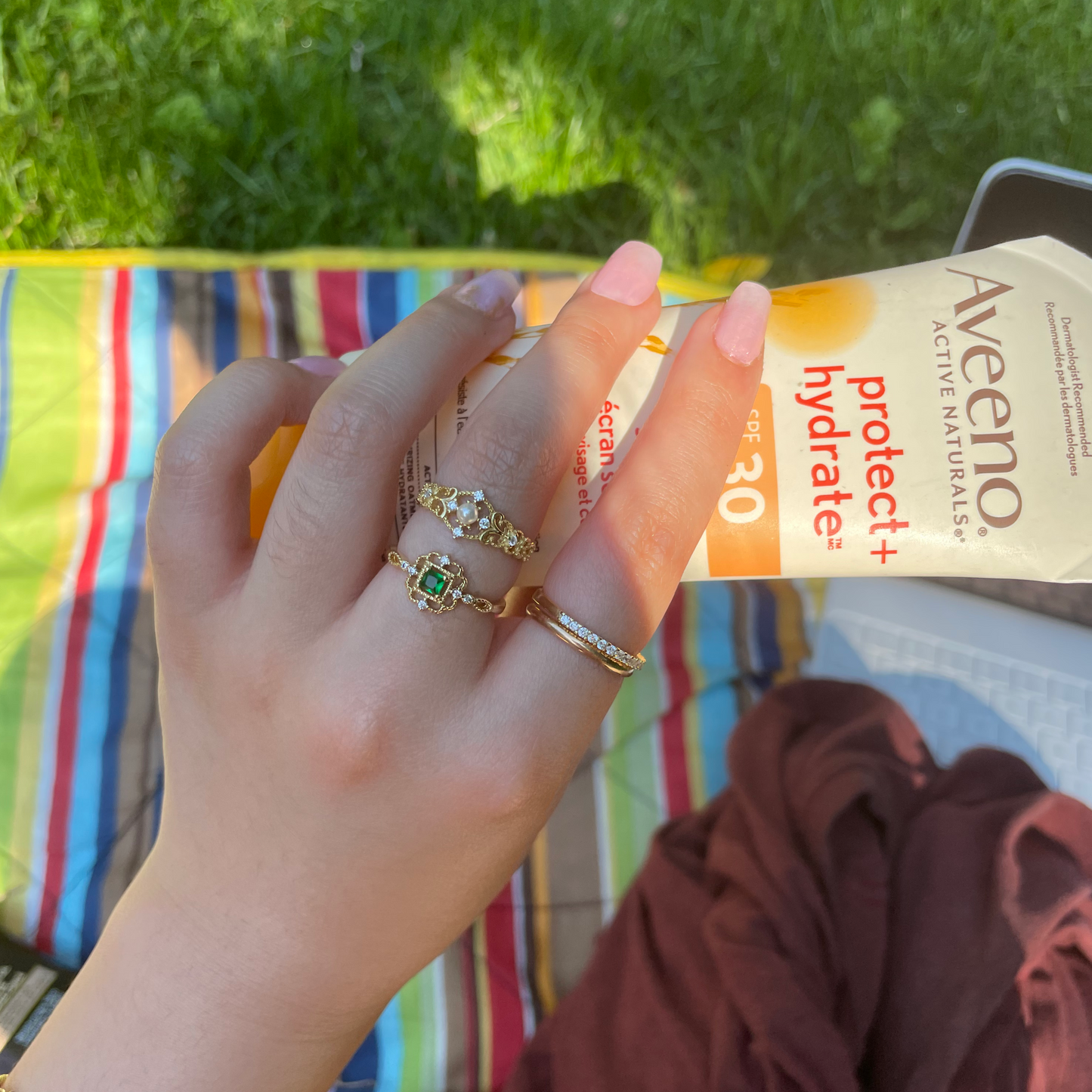 S925 Vintage Emerald Ring